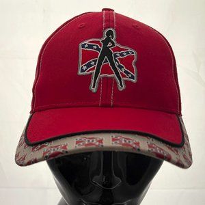 Dixie Girl Confederate Flag Red Hat Adjustable